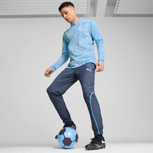 Manchester City FC 2024/25 Haut d'avant-match à fermeture éclair 1/4 pour Homme