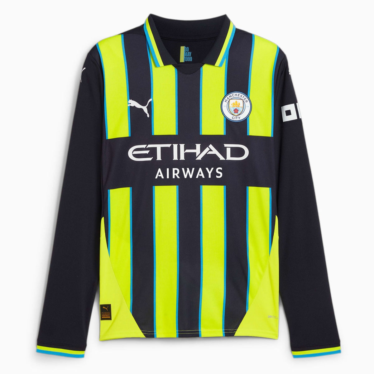 Manchester City FC 2024/25 Men's Long Sleeve Away Jersey – Planète