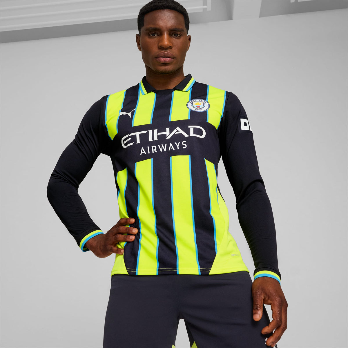 Manchester City FC 2024/25 Men's Long Sleeve Away Jersey – Planète
