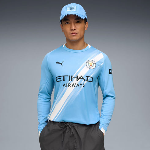 Manchester City FC 2025/26 Maillot Domicile à manches longues pour Homme