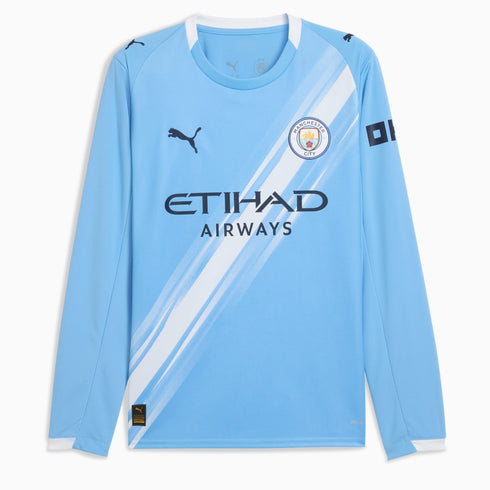 Manchester City FC 2025/26 Maillot Domicile à manches longues pour Homme