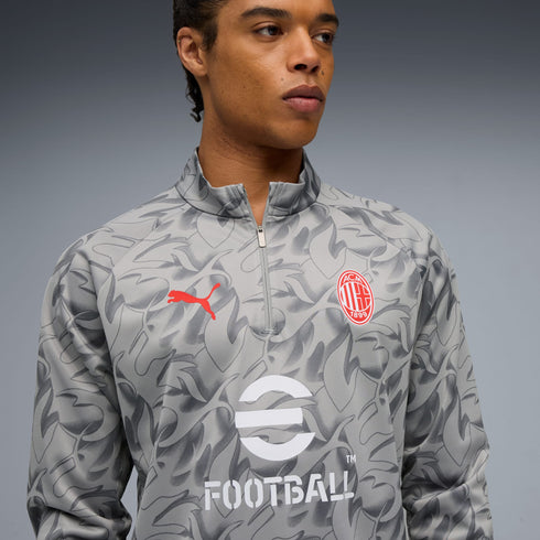 AC Milan 2025/26 Haut d'avant-match à fermeture éclair 1/4 pour Homme