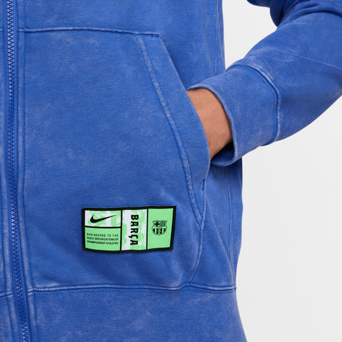 FC Barcelona Club Third Men's French Terry Full-Zip Hoodie