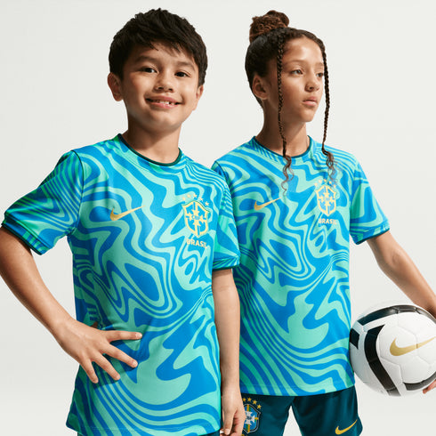 Brazil 26 Youth Pre-Match Top - Planète Foot