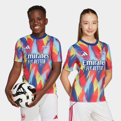 Arsenal 2025/26 Maillot Maillot d'avant-match Junior