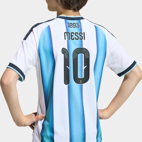 Argentina 26 MESSI #10 Youth Home Jersey