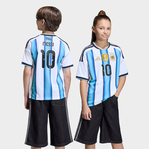 Argentina 26 MESSI #10 Youth Home Jersey