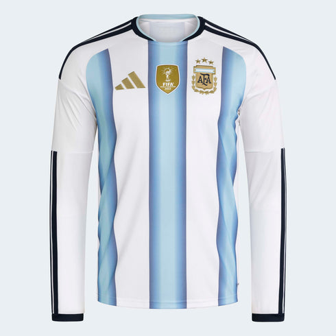 Argentina 26 Men's Home Long Sleeve Jersey