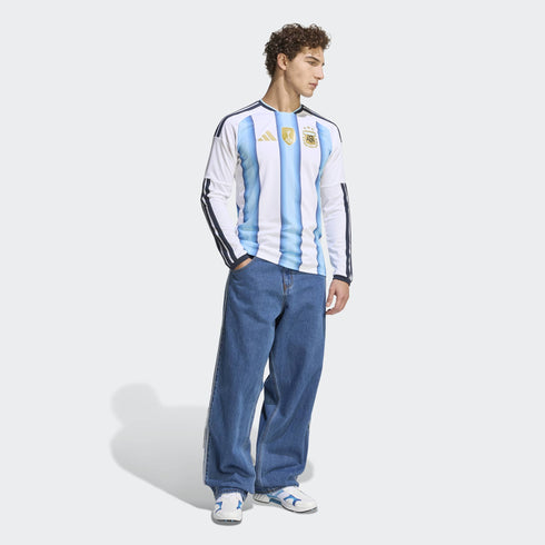 Argentina 26 Men's Home Long Sleeve Jersey