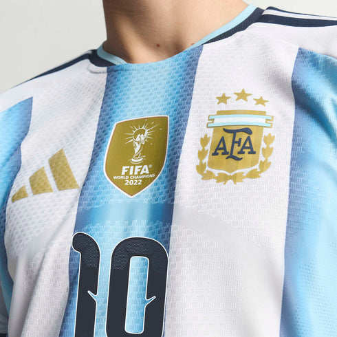 Argentina 26 MESSI #10 Men's Home Authentic Jersey