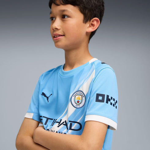 Manchester City FC 2025/26 Maillot Domicile Junior