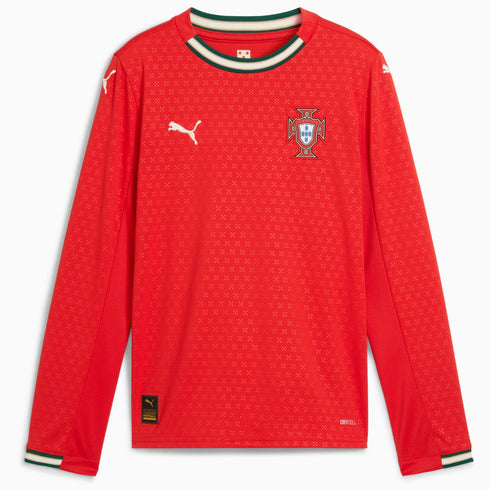 Portugal 2025 Maillot Domicile Junior à manches longues