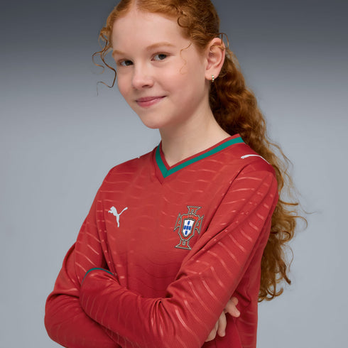 Portugal 26 Youth Long Sleeve Home Jersey - Planète Foot