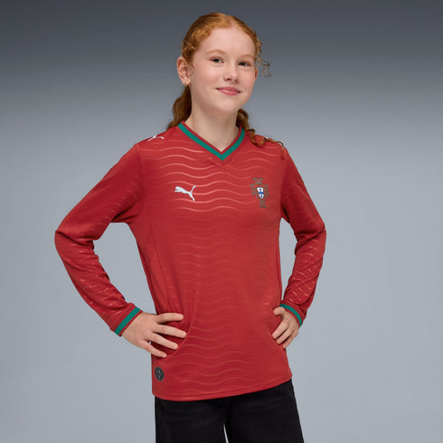 Portugal 26 Youth Long Sleeve Home Jersey - Planète Foot