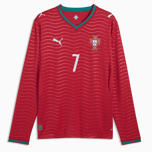 Portugal 26 Maillot Domicile à manches longues RONALDO #7 pour Homme