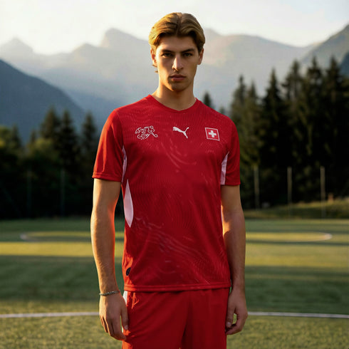 Switzerland 26 Men's Home Jersey