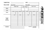 Referee Score Sheet