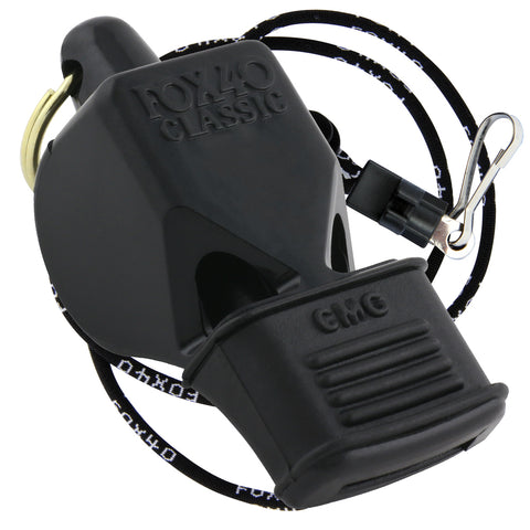 Classic CMG Pealess Whistle with Wrist Lanyard